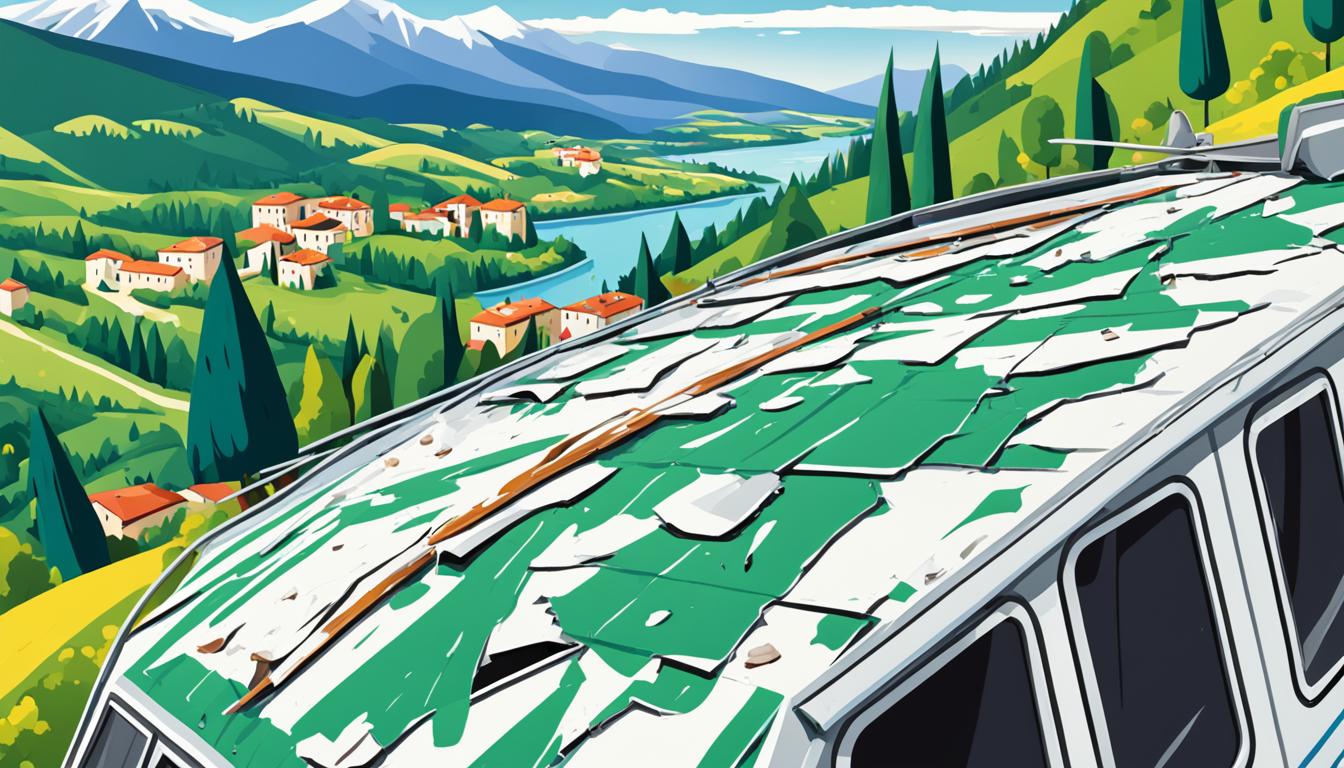 hagelschaden wohnwagen Italien, Schadensgutachten