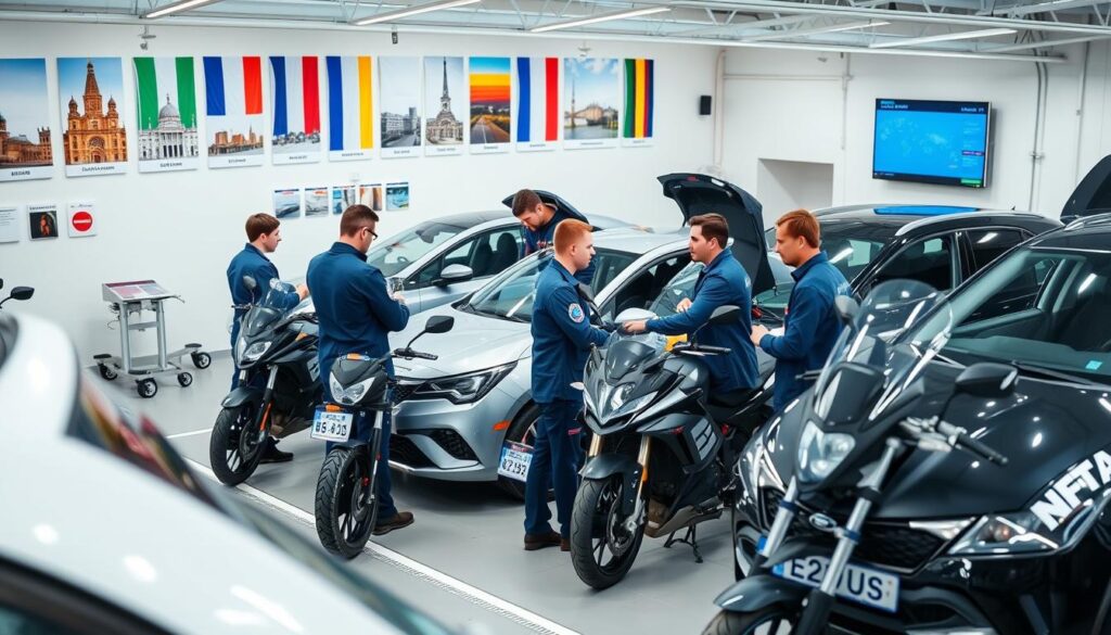 Internationale Fahrzeugbegutachtung