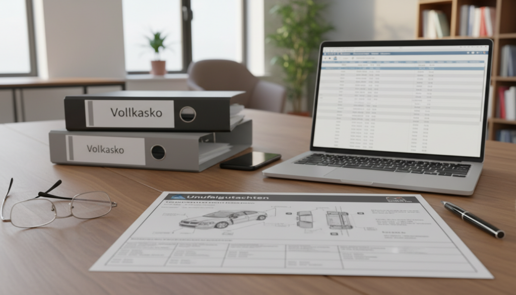 Unfallgutachten Vollkasko Dokumentation