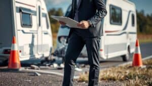 Caravan accident damage report