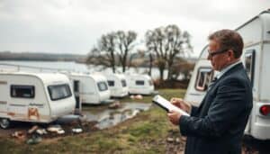Caravan flood damage assessment