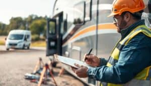 Motorhome accident damage report