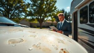 Motorhome hail damage appraisal