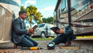 RV damage inspection