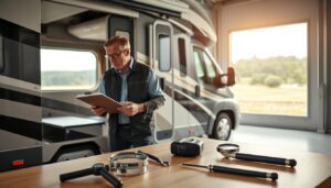 RV damage inspection in Germany