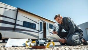 RV hail damage inspection