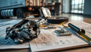 Trailer accident damage report
