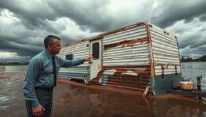 Trailer flood damage review