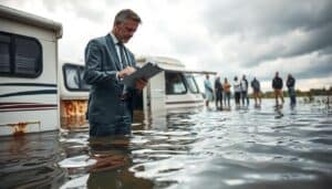 Camper flood damage valuation