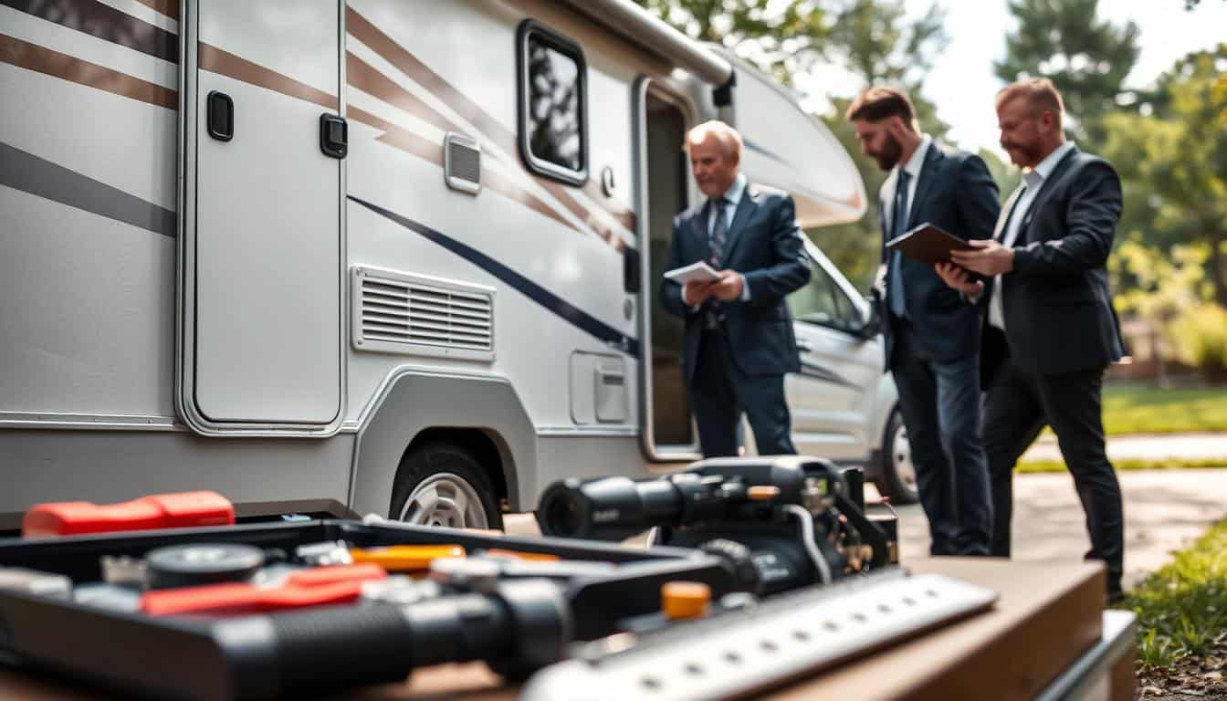 Camper insurance damage check