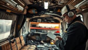 Caravan fire damage assessment