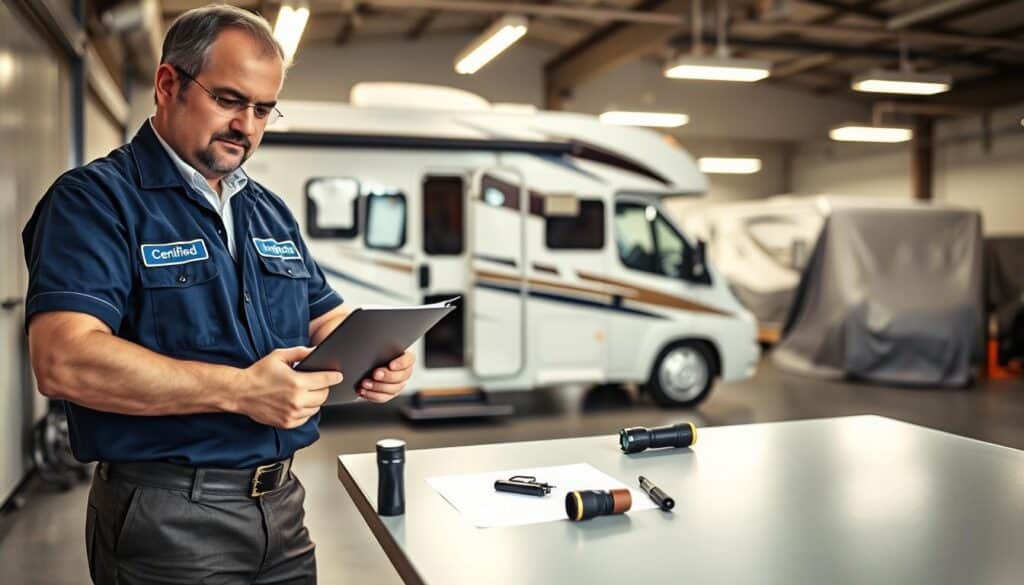 Certified motorhome inspector