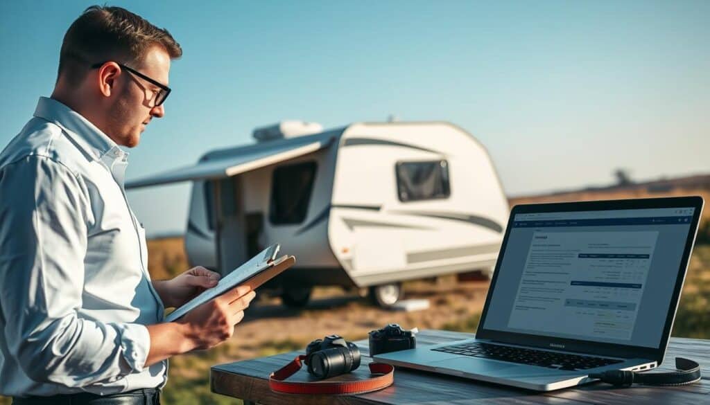 Insurance appraisal for camper damage