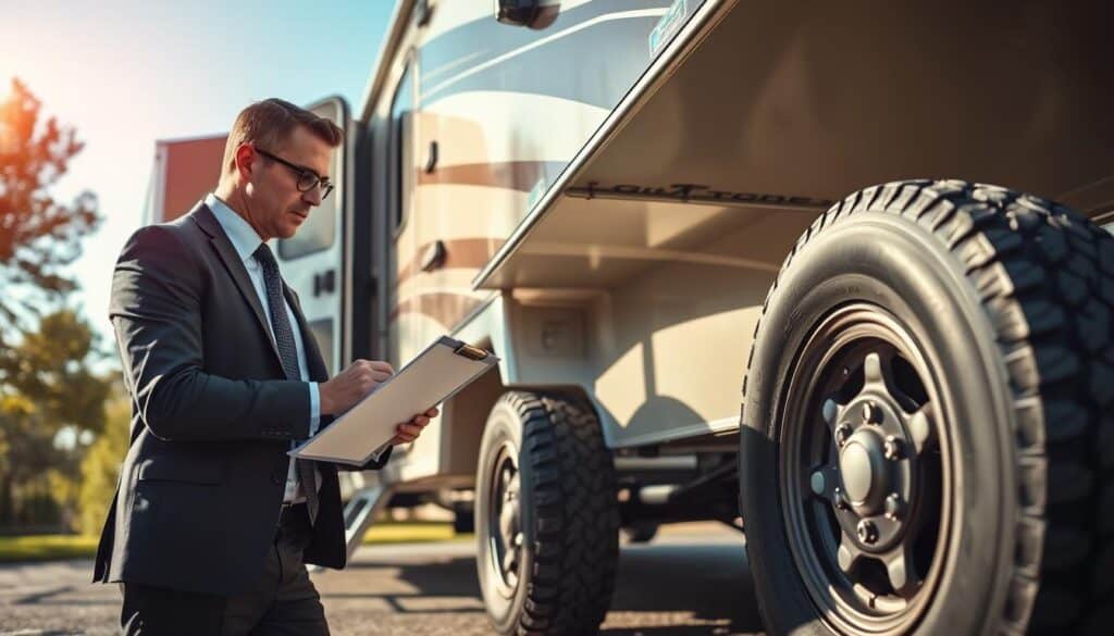 Mobile camper inspection