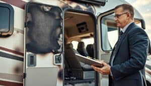 Motorhome fire damage appraisal