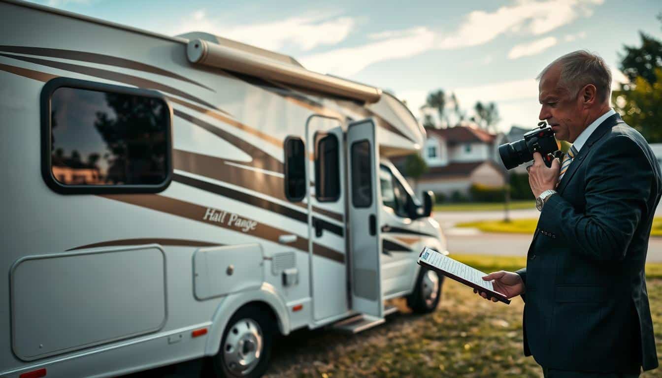 Motorhome hail damage appraisal