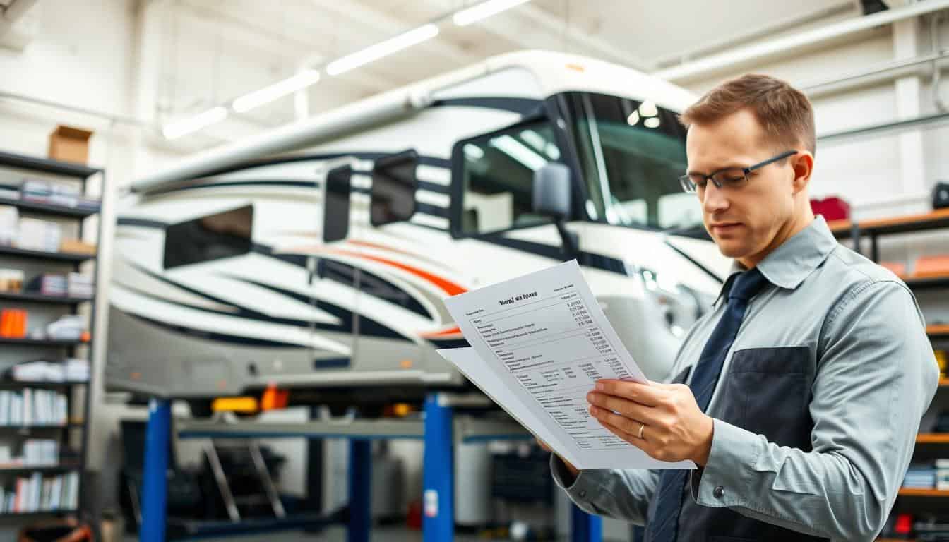 Motorhome repair cost estimate