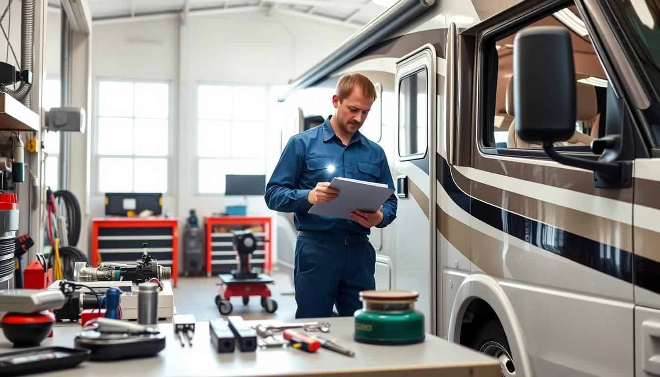 Motorhome repair quality inspection