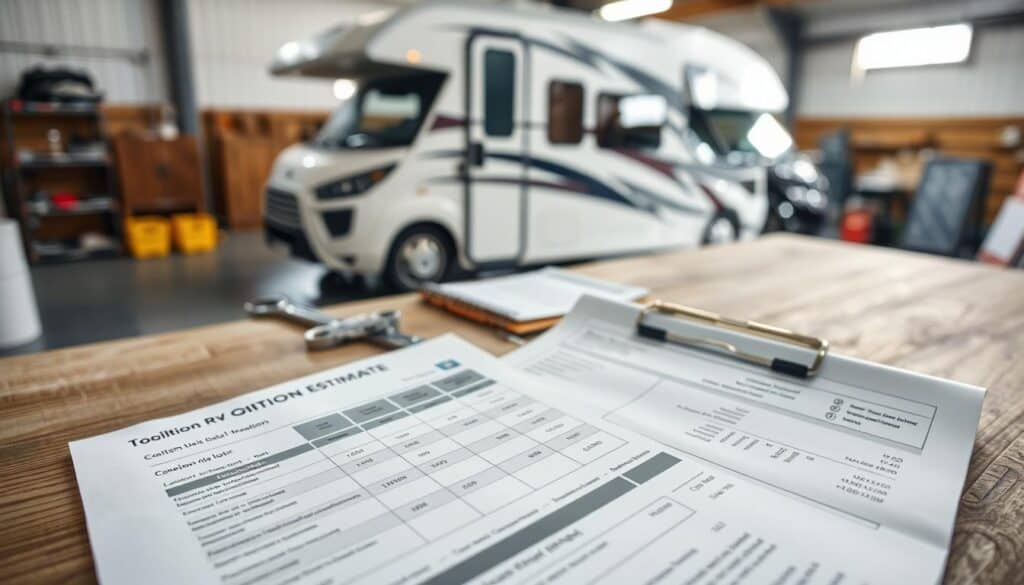 RV collision repair estimate RV collision repair estimate