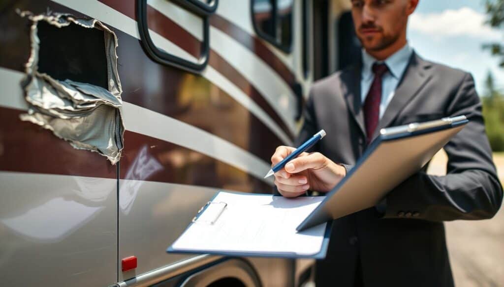 RV damage documentation