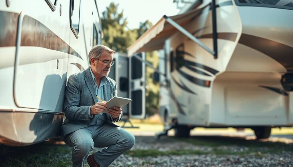 RV damage evaluation