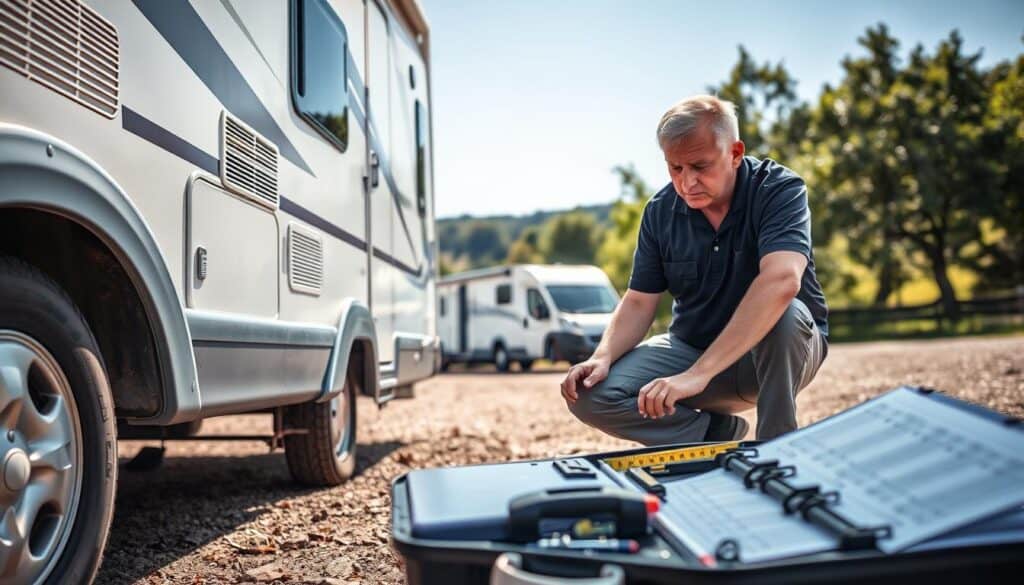 RV damage inspection