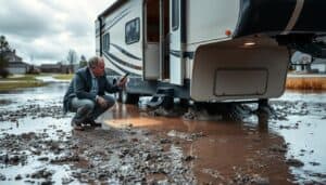 RV flood damage inspection
