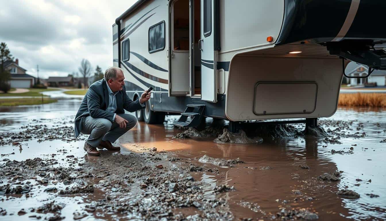RV flood damage inspection
