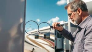 RV hail damage inspection