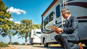 RV insurance damage check
