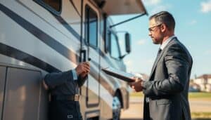RV insurance damage check