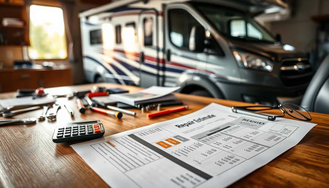 RV repair cost estimate