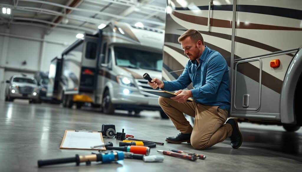 Regular RV damage checks for maintenance