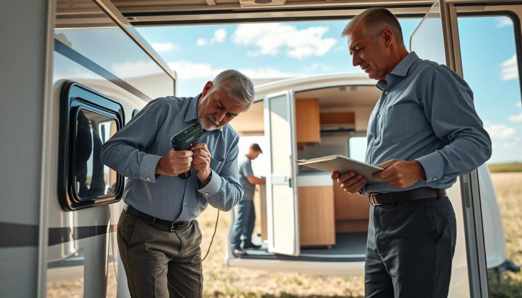 Thorough caravan inspection Thorough caravan inspection
