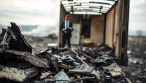 Trailer fire damage review