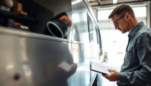 Trailer insurance damage check