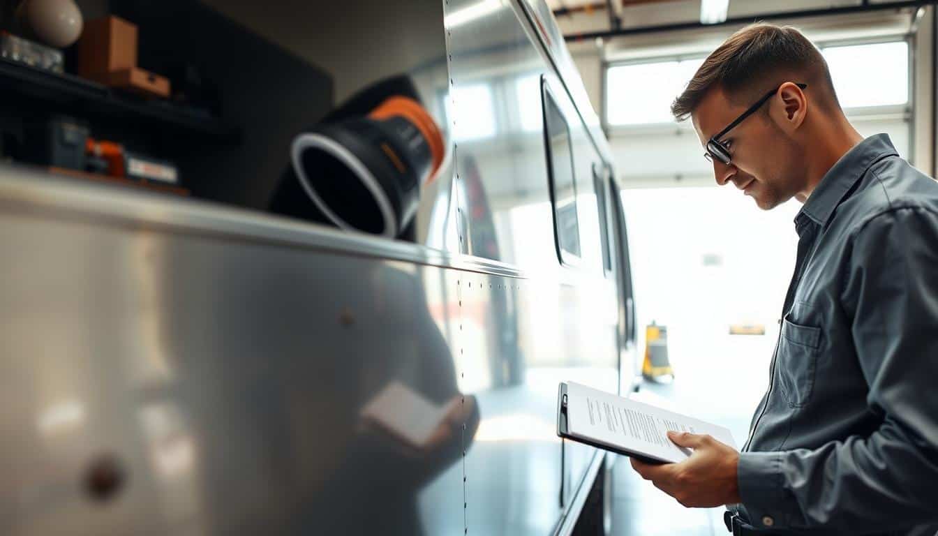 Trailer insurance damage check