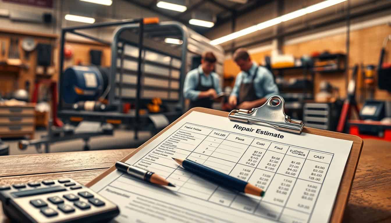 Trailer repair cost estimate