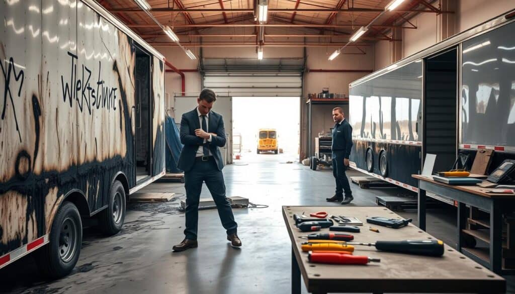 best trailer fire damage repair