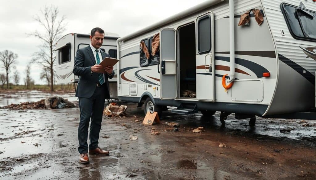 camper flood damage assessment