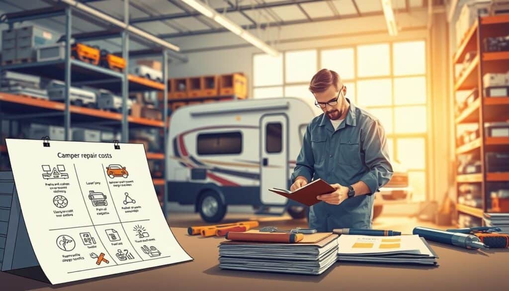 camper repair cost factors
