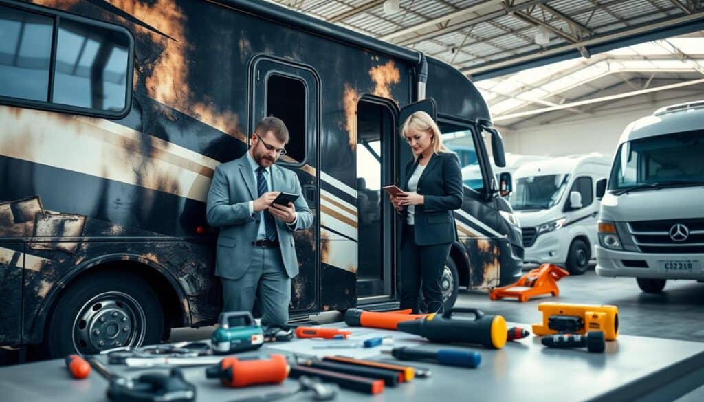 motorhome fire damage restoration