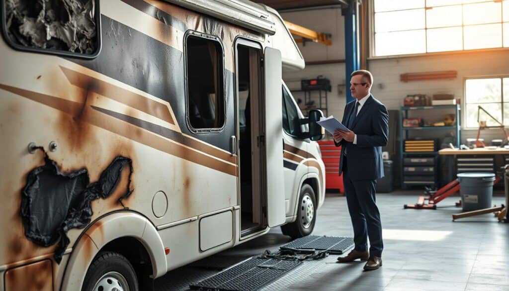 motorhome fire damage restoration