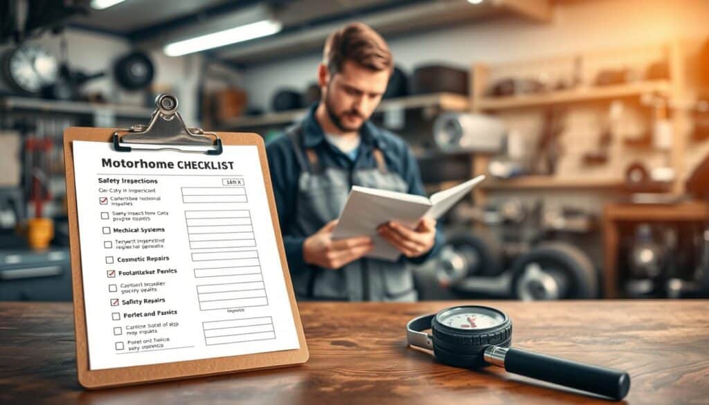 motorhome repair checklist