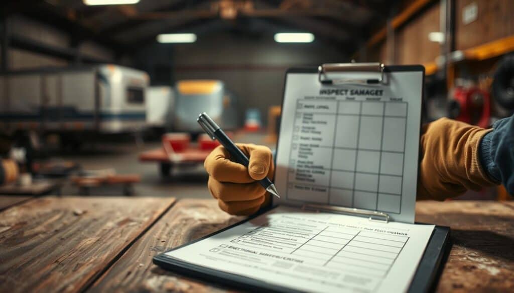 trailer flood damage inspection checklist