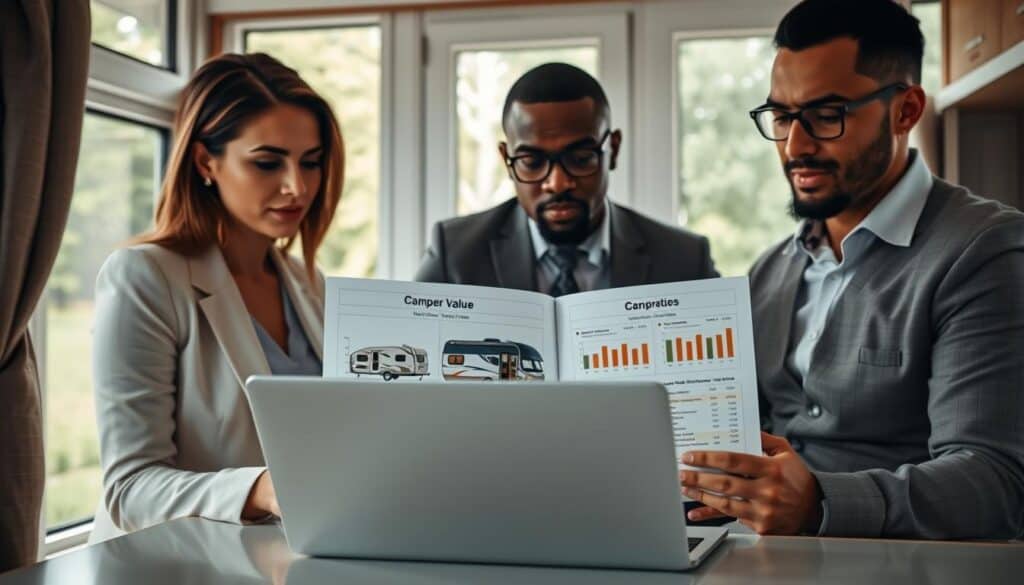 Assessing camper depreciation after damage