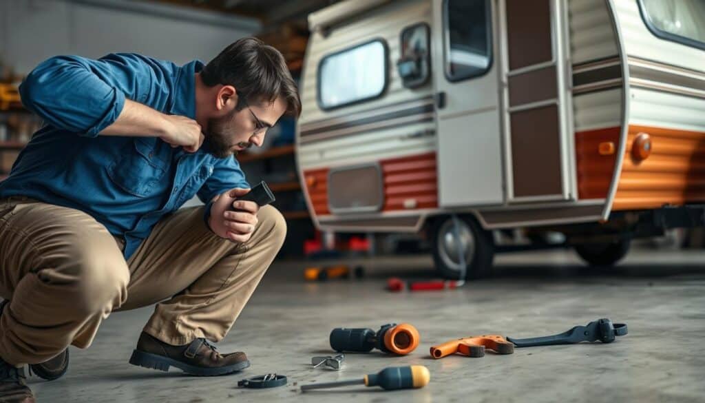 Camper hidden damage inspection