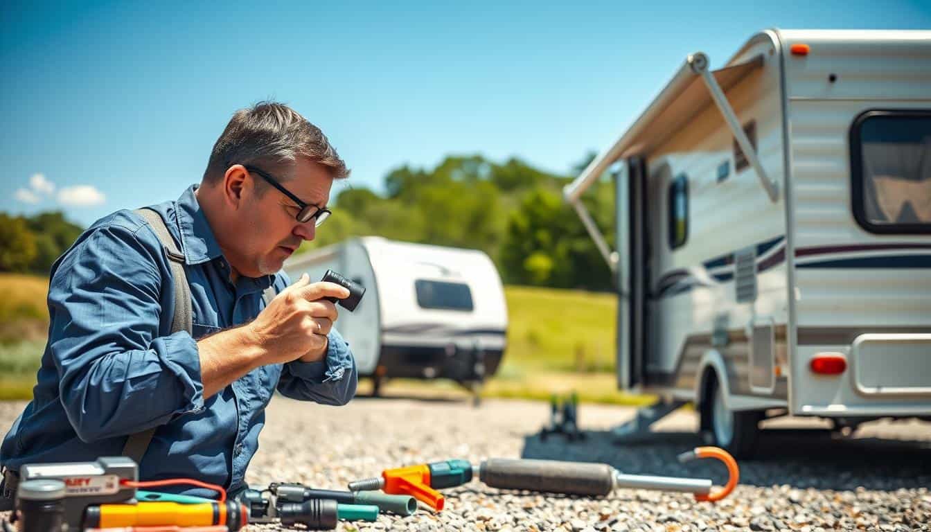 Camper structural damage check