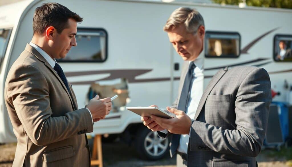 Caravan body damage appraisal
