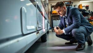 Caravan hidden damage inspection